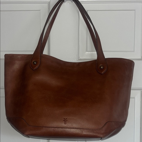Frye Handbags - Frye Kenzie Brown Cognac Leather Tote Bag